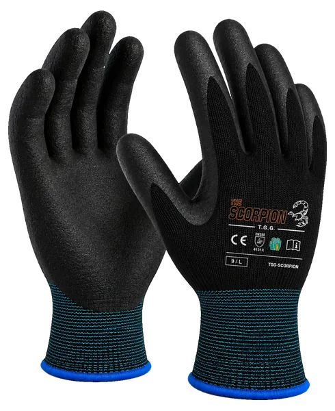 The Scorpion work glove — palm and back
